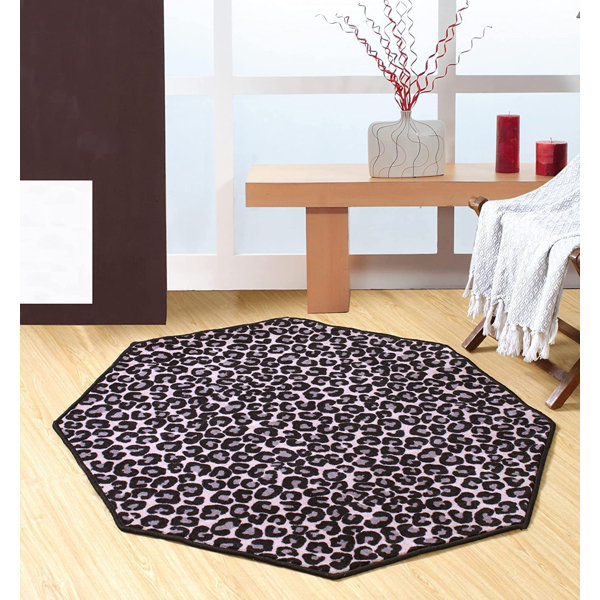 Everly Quinn Greaton Nylon Machine Washable Animal Print Rug Wayfair